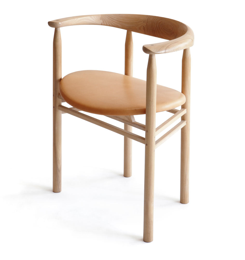 Linea RMT6 chair | ash + nude leather